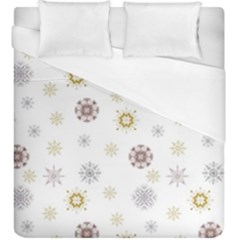 Magic Snowflakes Duvet Cover (king Size) by SychEva