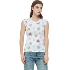 Magic Snowflakes Women s Raglan Cap Sleeve Tee