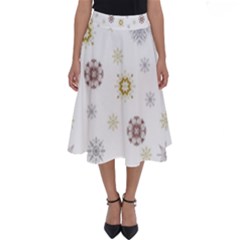 Magic Snowflakes Perfect Length Midi Skirt