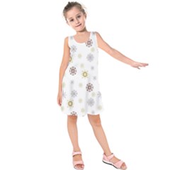 Magic Snowflakes Kids  Sleeveless Dress by SychEva