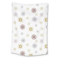 Magic Snowflakes Large Tapestry