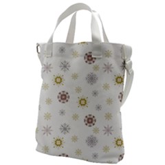 Magic Snowflakes Canvas Messenger Bag