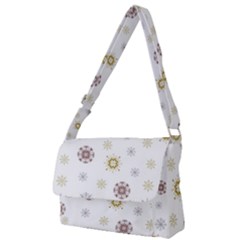 Magic Snowflakes Full Print Messenger Bag (S)