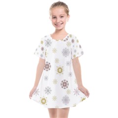 Magic Snowflakes Kids  Smock Dress