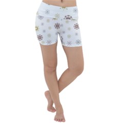 Magic Snowflakes Lightweight Velour Yoga Shorts