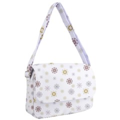 Magic Snowflakes Courier Bag by SychEva