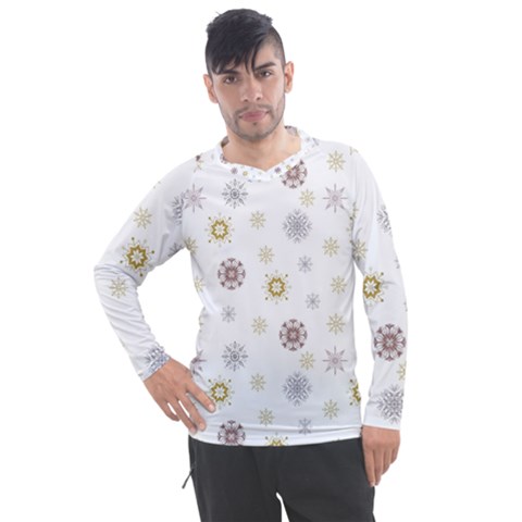 Magic Snowflakes Men s Pique Long Sleeve Tee by SychEva