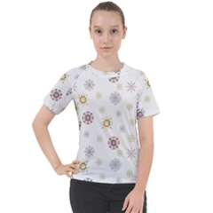 Magic Snowflakes Women s Sport Raglan Tee