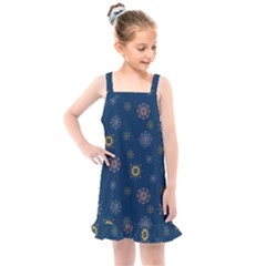 Magic Snowflakes Kids  Overall Dress by SychEva