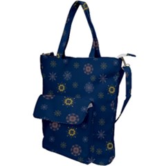 Magic Snowflakes Shoulder Tote Bag by SychEva