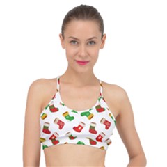 Christmas Socks  Basic Training Sports Bra by SychEva