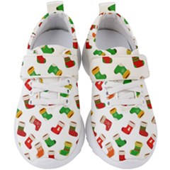 Christmas Socks  Kids  Velcro Strap Shoes by SychEva