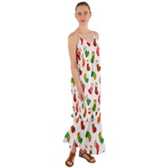 Christmas Socks  Cami Maxi Ruffle Chiffon Dress by SychEva