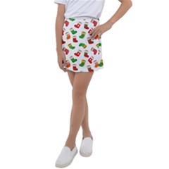 Christmas Socks  Kids  Tennis Skirt by SychEva