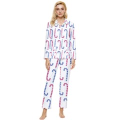 Christmas Candy Womens  Long Sleeve Pocket Pajamas Set by SychEva