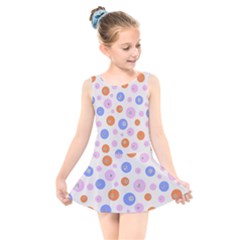 Colorful Balls Kids  Skater Dress Swimsuit by SychEva