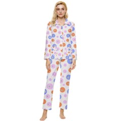 Colorful Balls Womens  Long Sleeve Pocket Pajamas Set by SychEva