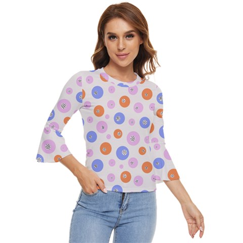 Colorful Balls Bell Sleeve Top by SychEva