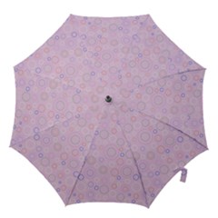 Multicolored Circles On A Pink Background Hook Handle Umbrellas (medium) by SychEva