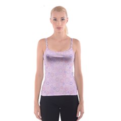 Multicolored Circles On A Pink Background Spaghetti Strap Top by SychEva