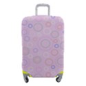 Multicolored Circles On A Pink Background Luggage Cover (Small) View1