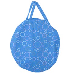 Circles Giant Round Zipper Tote by SychEva