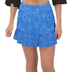 Circles Fishtail Mini Chiffon Skirt by SychEva