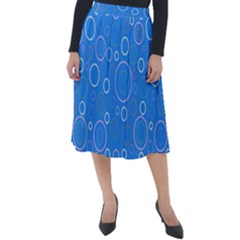 Circles Classic Velour Midi Skirt  by SychEva