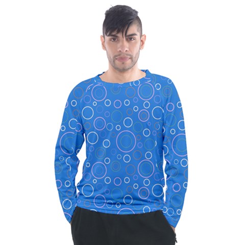 Circles Men s Long Sleeve Raglan Tee by SychEva