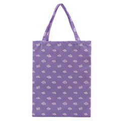 Pink Clouds On Purple Background Classic Tote Bag by SychEva