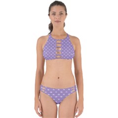 Pink Clouds On Purple Background Perfectly Cut Out Bikini Set by SychEva