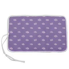 Pink Clouds On Purple Background Pen Storage Case (s) by SychEva