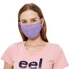 Pink Clouds On Purple Background Crease Cloth Face Mask (adult) by SychEva