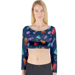 Jugs And Vases Long Sleeve Crop Top by SychEva