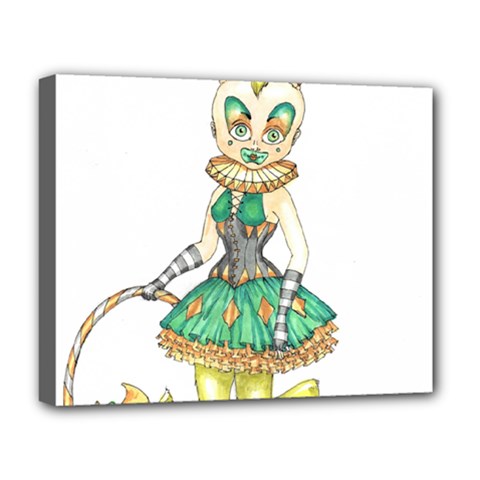 Gold Clown Deluxe Canvas 20  X 16  (stretched) by Limerence