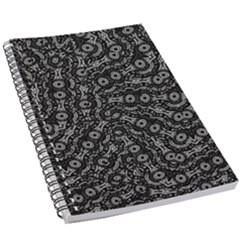 Black And White Modern Intricate Ornate Pattern 5 5  X 8 5  Notebook by dflcprintsclothing