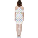 Small Multicolored Hearts Shoulder Frill Bodycon Summer Dress View4