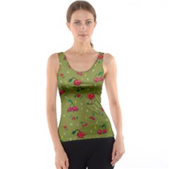 Red Cherries Athletes Tank Top by SychEva