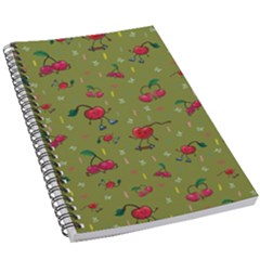 Red Cherries Athletes 5 5  X 8 5  Notebook by SychEva