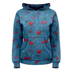 Red Cherries Athletes Women s Pullover Hoodie by SychEva