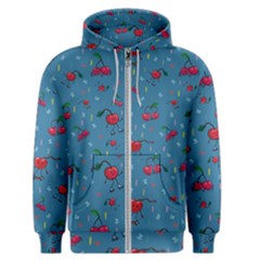 Red Cherries Athletes Men s Zipper Hoodie