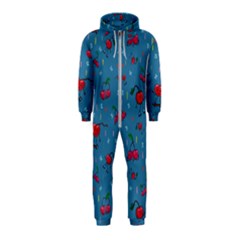 Red Cherries Athletes Hooded Jumpsuit (Kids)