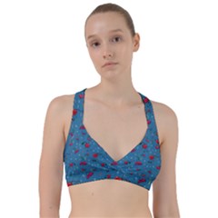 Red Cherries Athletes Sweetheart Sports Bra