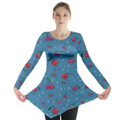 Red Cherries Athletes Long Sleeve Tunic 