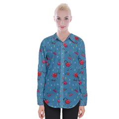 Red Cherries Athletes Womens Long Sleeve Shirt