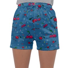 Red Cherries Athletes Sleepwear Shorts