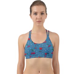 Red Cherries Athletes Back Web Sports Bra