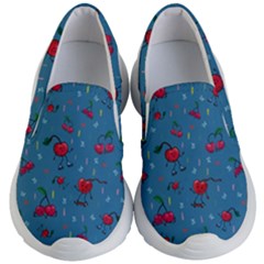 Red Cherries Athletes Kids Lightweight Slip Ons