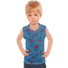 Red Cherries Athletes Kids  Sport Tank Top