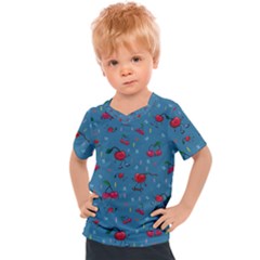 Red Cherries Athletes Kids  Sports Tee